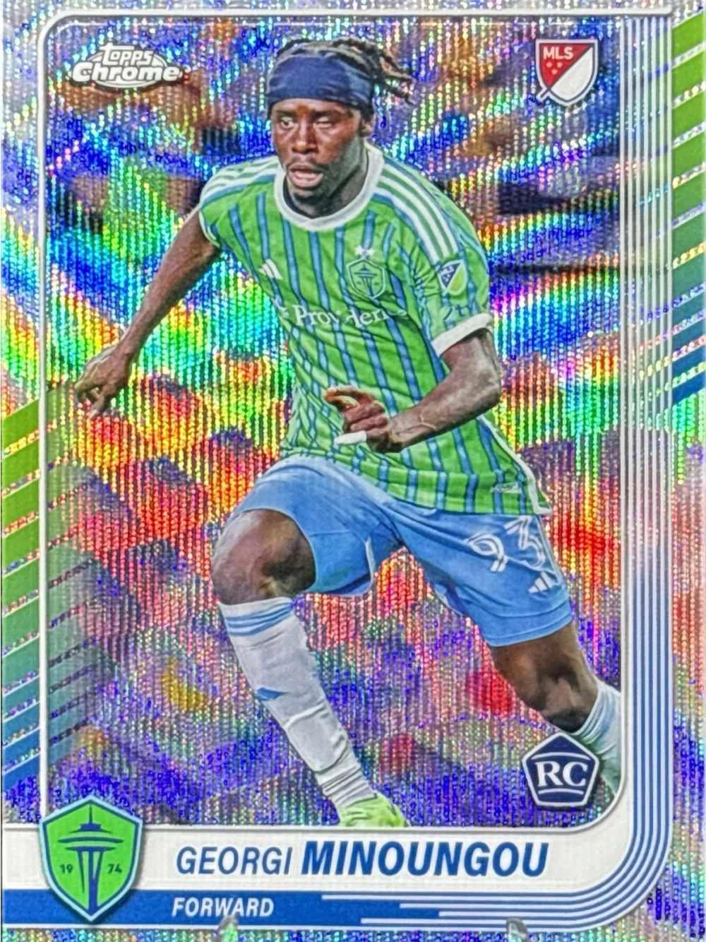 Topps Chrome MLS Georgi Minoungou Holo Refractor Rookie Card